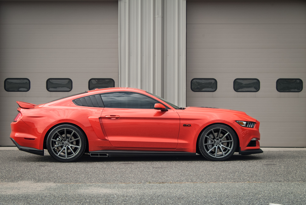 2015-2020 Mustang Quarter Window Louvers -Carbon Fibre look