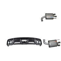 Ford Racing Mustang Quad Tip Muffler Kit - GT350
